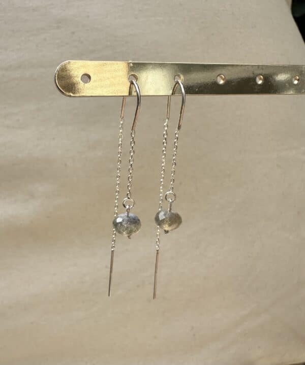 ⁦LABRADORITE EARRINGS⁩ – תמונה ⁦3⁩