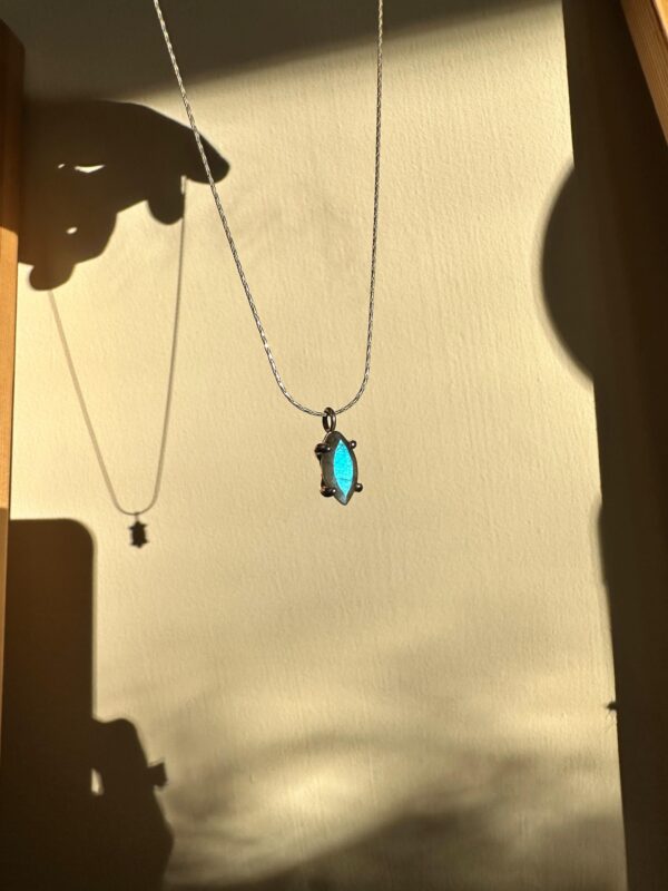 MINI LABRADORITE MARQUISE NECKLACE