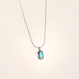 MINI LABRADORITE MARQUISE NECKLACE